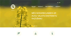 Desktop Screenshot of lev-extracts.com