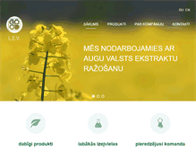 Tablet Screenshot of lev-extracts.com
